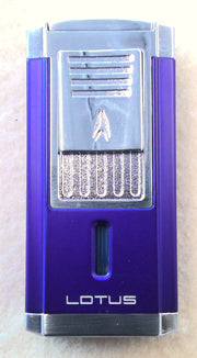 Lotus DC triple torch blue / chrome